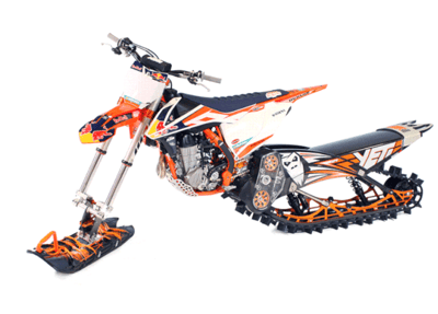 Recalled Yeti Snow MX conversion kit model year 2018 installed.